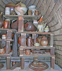inside kiln